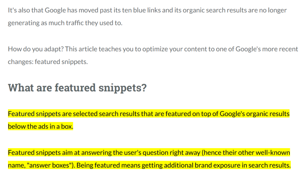 What are featured snippets and how to optimize for them - DigiGrow